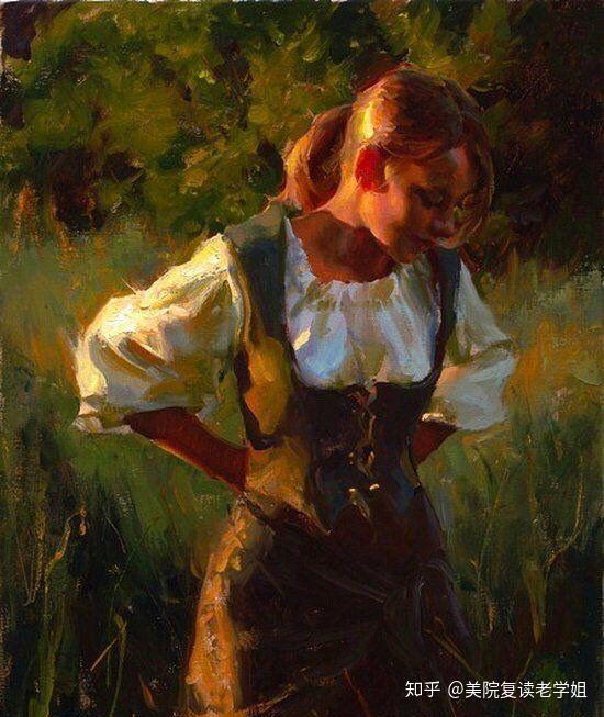 光与影,冷与暖,细碎的笔触与利落的块面,背光处的细节丰富又统一的