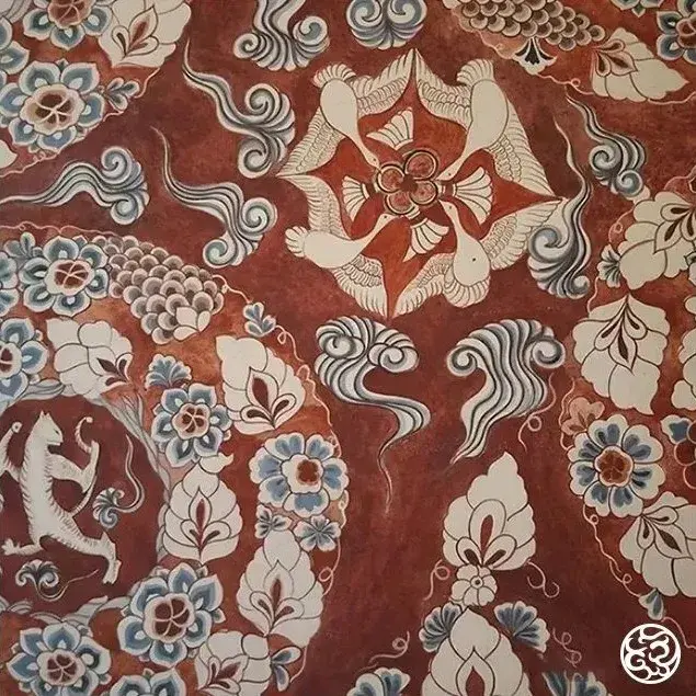 中式纹样 | 宝相花,盛开在中国最美天花板