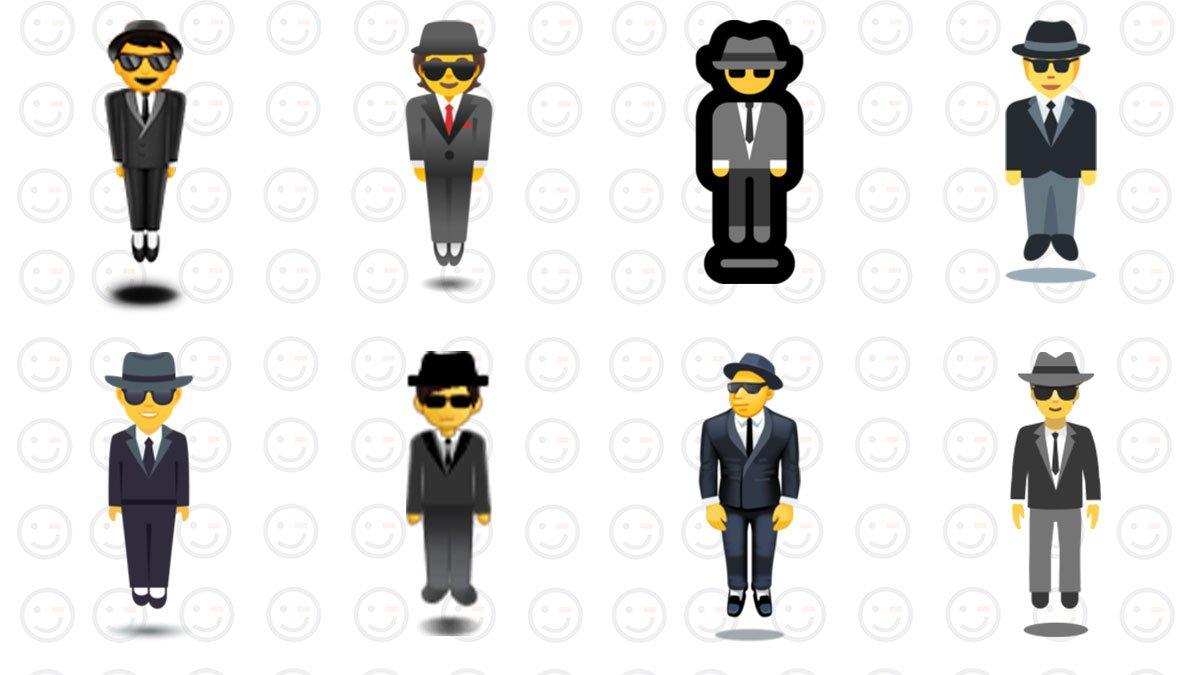 这个奇怪的悬浮黑衣人emoji是什么