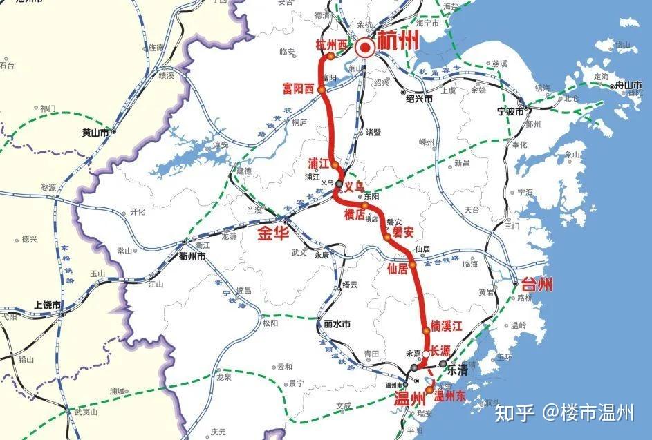 来源:温州网温州南站,同样是杭温高铁始发站之一,同时也承载金华,福州