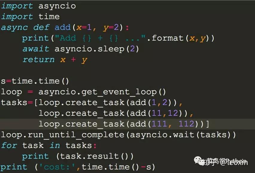 菜鸟上手python最有野心的库asyncio