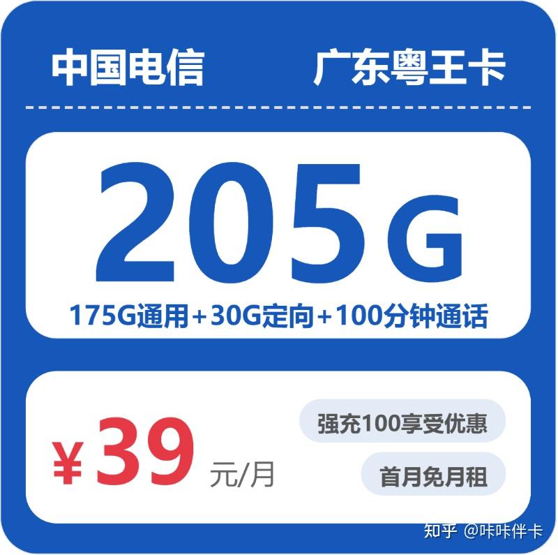 2026广东电信粤王卡测评:39月租205G流量真的香?