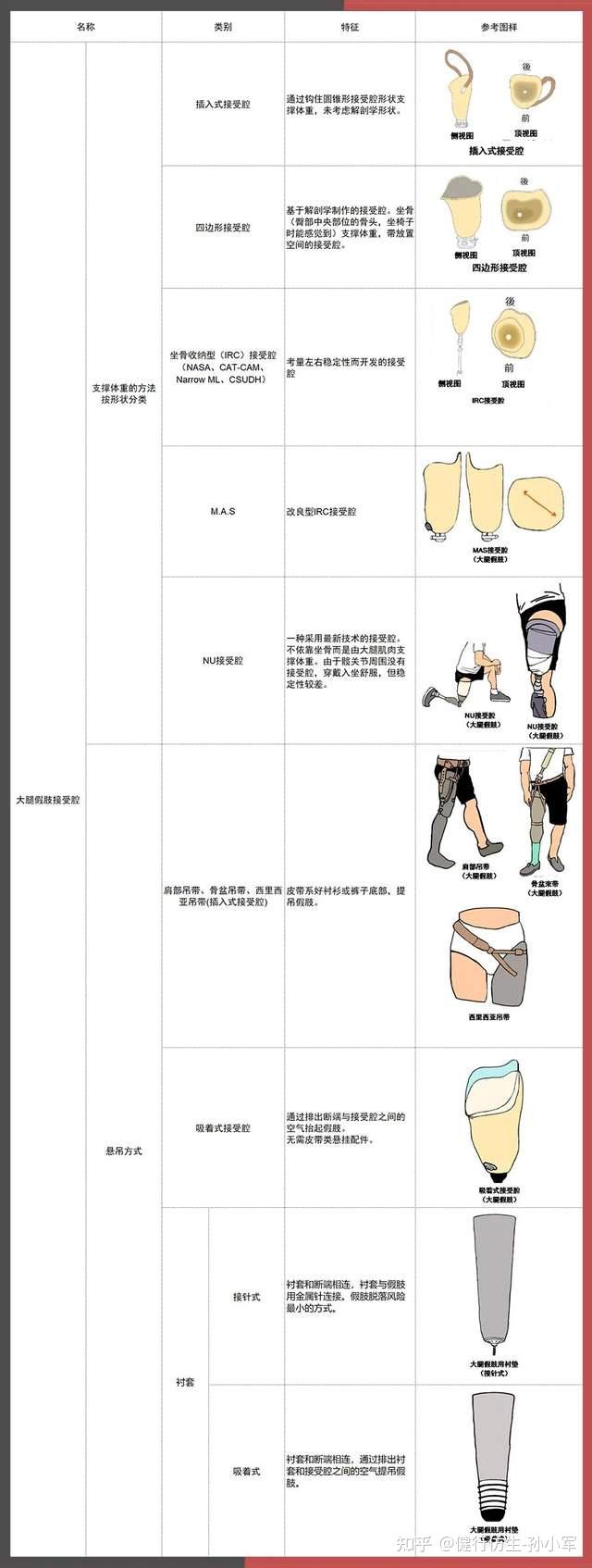 大腿假肢 价格表图片