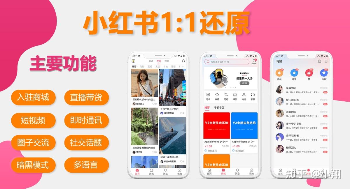 仿小红书APP源码,uniapp版 - 知乎