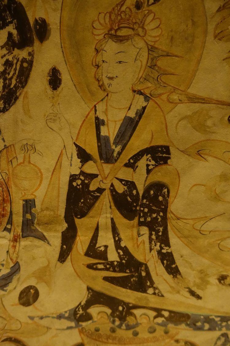 神游千年大美敦煌西魏285窟4北壁与东壁七佛组图秀骨清像褒衣博带的