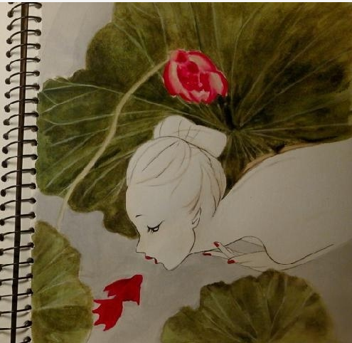 涂涂抹抹炭精画