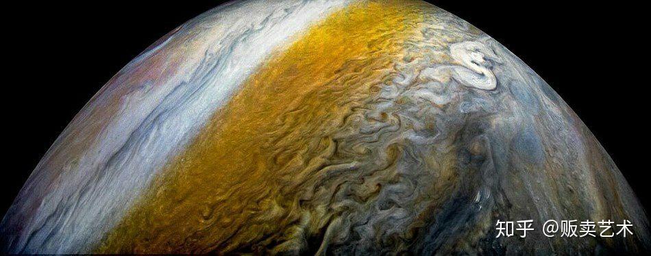 nasa朱诺号拍摄木星表面