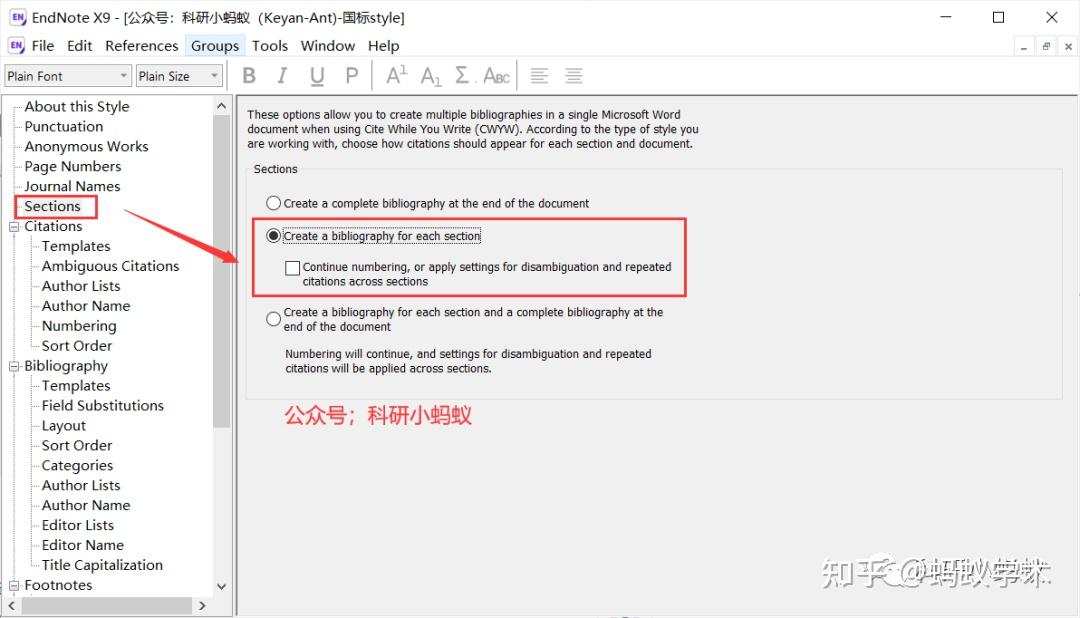 EndNote系列:分章节插入参考文献 - 知乎