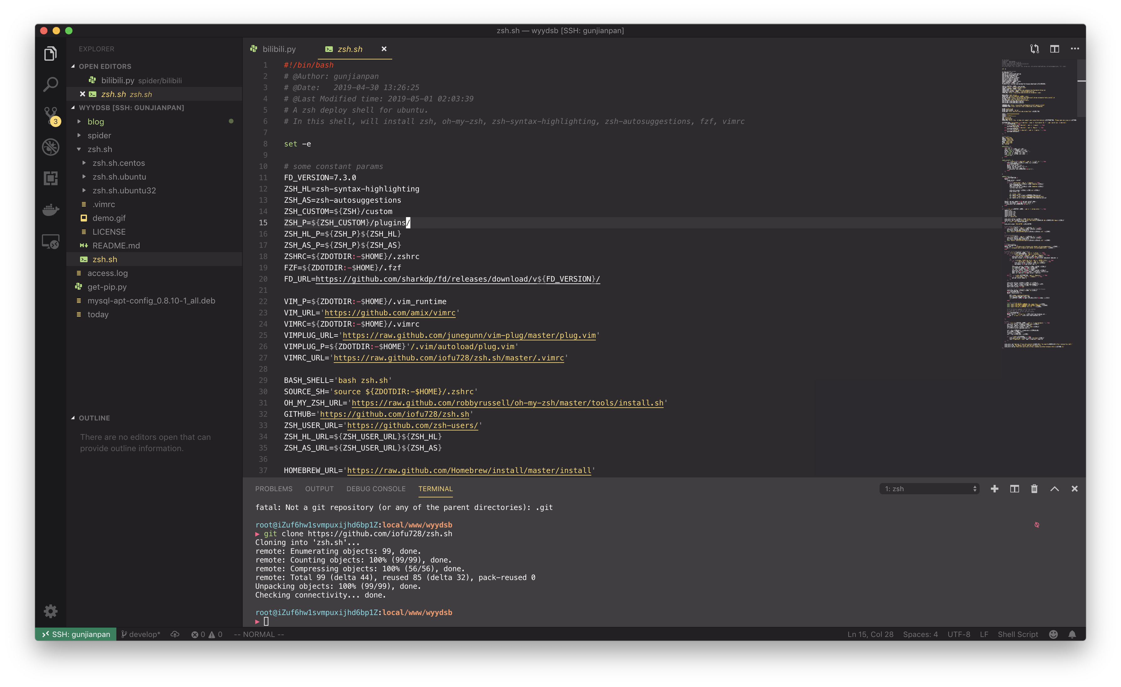Linux批量配置神器zsh.sh 👻 VSCode真香攻略 - 知乎